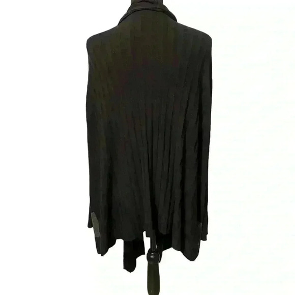Lane Bryant open front waterfall cardigan in black & gray size 22/24 - Picture 5 of 7